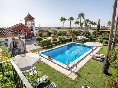 Villa 4 bedrooms villa with private pool enclosed garden and wifi at Los Palacios y Villafranca