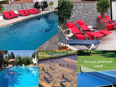 Beautiful Renovated Villa 4 bedrooms 3 bathrooms, private pool, beach 2 minutes, ping pong, pétanque