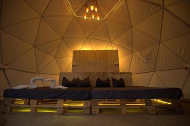 Campsite Glamping Dome experience with alluring Lake View