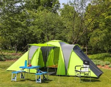 Люкс-шатер Tente 3 chambres, petit camping familial vue mer
