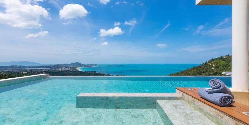 Villa Luxury Ocean View Pool Villa with 4br