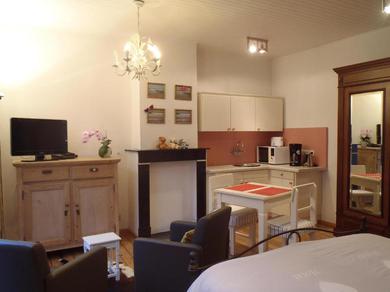 Guest house "Knokke-Guestroom" charming room in KNOKKE center is pet-friendly! No hidden costs!