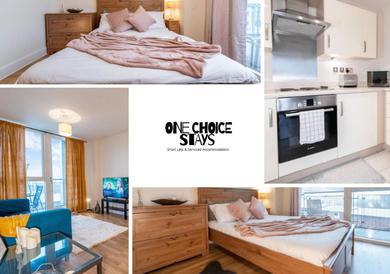 Апартаменты Cosy 2 bedroom apartment by One Choice Stays Serviced Accommodation Birmingham - City Centre - Wifi