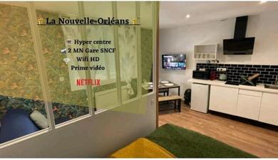 Апартаменты La Nouvelle-Orléans - hyper-centre- 2mn SNCF - Wi-Fi Netflix gratuit