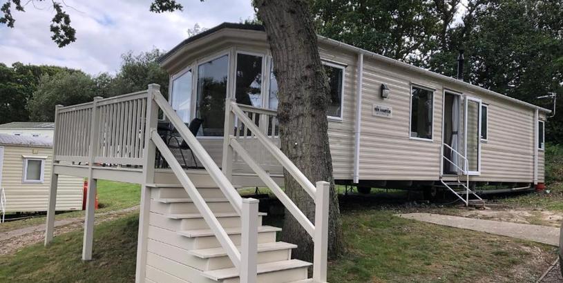 Campsite Idyllic mobile home in beautiful surroundings