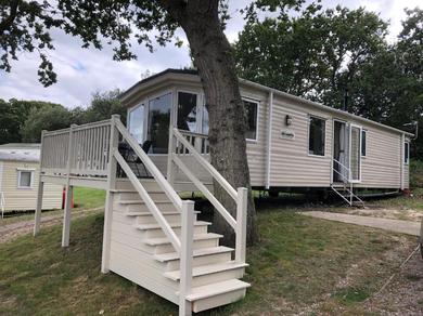 Campsite Idyllic mobile home in beautiful surroundings