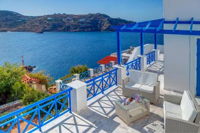 Дом отдыха Syros Private House with superb sea view