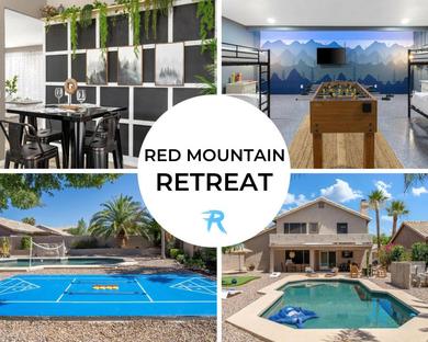 Red Mountain Retreat with Pool and Putting Green