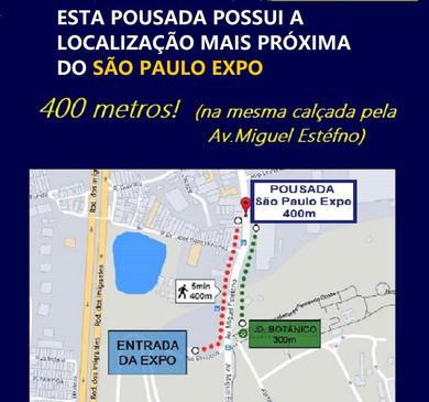 Hotel Cama & Café São Paulo Expo há 400metros