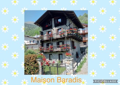 Отель Maison Baradis - grazioso e tranquillo trilocale con vista montagne