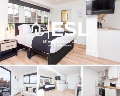  Studio 3 Top Floor Town Centre Apartment as Effective Stays Ltd Serviced Accommodation Shrewsbury