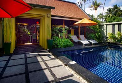 Отель Romantic 1 Bed Villa with Pool - 150 mtrs to beach