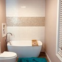 Guest house A2- Private Modern Bath, Sofa, 75" 4K TV, Desk For Work, Attached Bedroom, 10mins to Airport