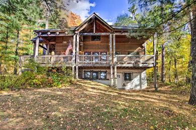 Spacious Lakefront Cabin with Fire Pit and Grill!