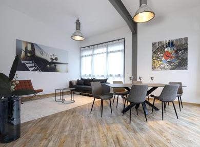 Апартаменты Stylisches Loft im Industrie-Look in Bietigheim-Bissingen