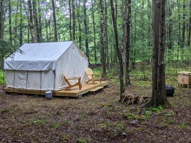 Luxury tent Tentrr Signature Site-Go Your Own Way at Tentrr Catskill Retreat-Single Camp #3