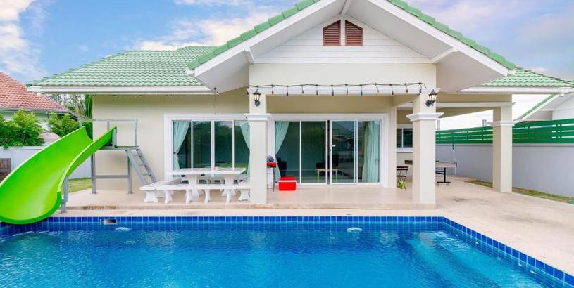 Вилла มัลดีฟส์ เวนิซ ไมอามี่ กรีนที หัวหินพูลวิลล่า Maldive Venice Miami Green Tea Hua-Hin Pool Villa