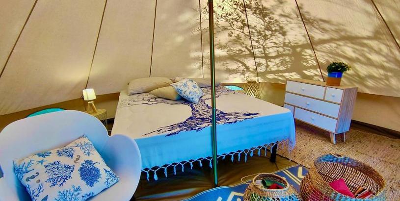 Luxury tent La Tenda a Marina Serra di Casa Camilla Journey