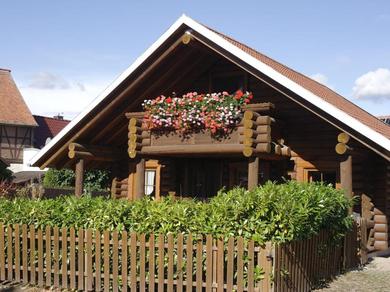 Дом отдыха Lovely Log House in Harzgerode with Terrace and Balcony