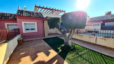 Hotel 2 bedrooms villa with shared pool enclosed garden and wifi at Mazarron