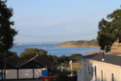 Holiday home luxury new 3 bed caravan with stunning sea view on private beach in Thorness bay